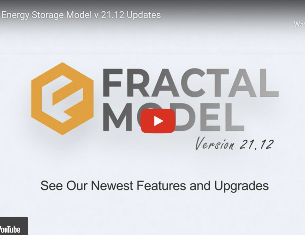 Fractal Model version 21.12 Newest Features and Functionality